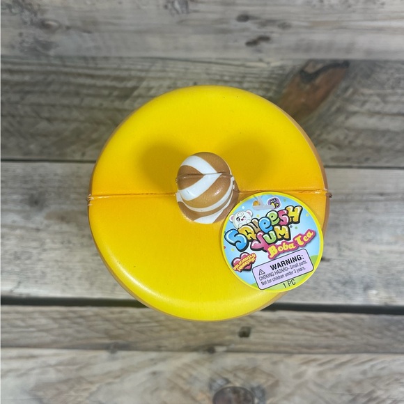 Ja-Ru Squeesh Yum Boba Tea Brown Stress Toy 6" Bubble Drink Fidget Squishy Foam - Picture 4 of 6